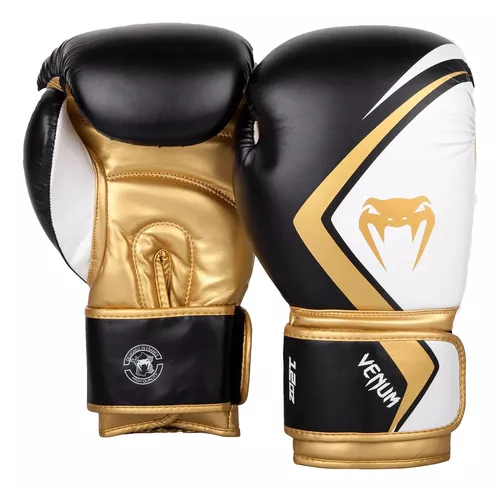 Guantes Boxeo Venum Contender 2.0 - Blanco / Dorado / Negro