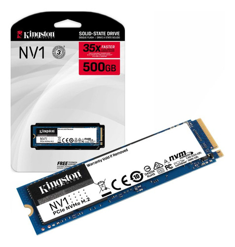 Disco Solido Ssd Kingston 500gb Nvme Pcie M2 2280 Nv1