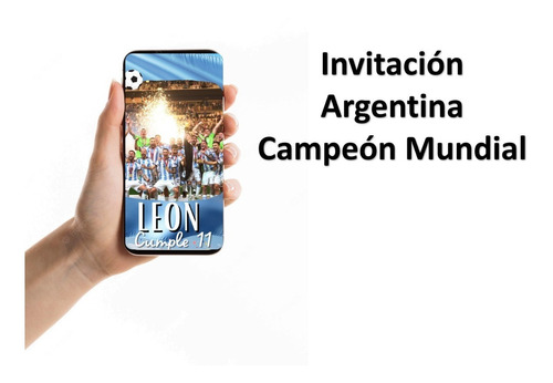 Invitacion Argentina Campeon Mundial Qatar Digital Video