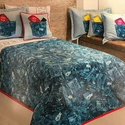 Promoção Kit Cobre Leito Solteiro 03 Peças Bordados Vitória