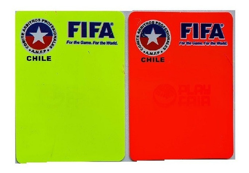 Tarjetas Arbitros Fluor Roja Y Amarilla