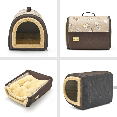 Jiupety 2 En 1 Casa Para Gatos Y Perros Pequeños Portatil