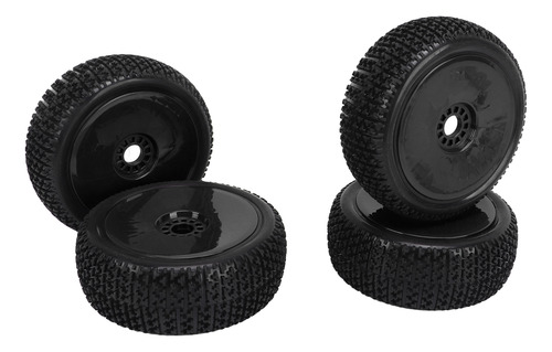 Llantas De Goma Para Camiones, Ruedas Rc De 1/8, Negras Y Ne