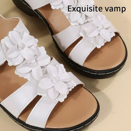 Sandalias Vintage Romanas Informales Cómodas Con Punta Abier