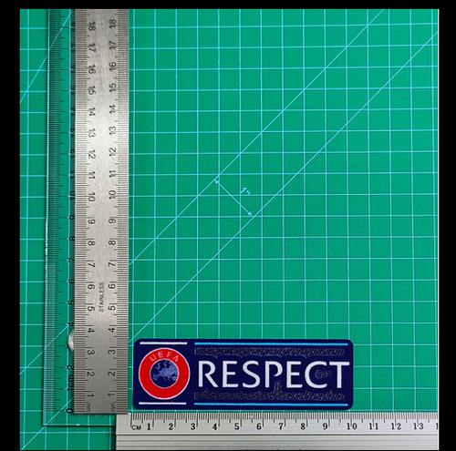 Parche Respect Uefa 2015-2021 Azul Estampado