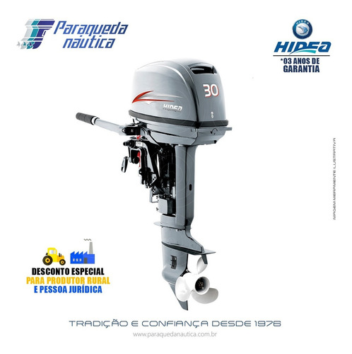 Imagem 1 de 4 de Motor De Popa Hidea 2 Tempos 30hp Fhs