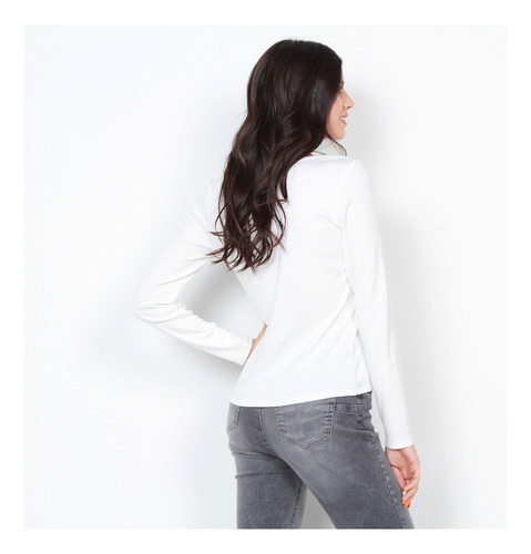 Polera Wados Manga Larga Solida Escote Redondo