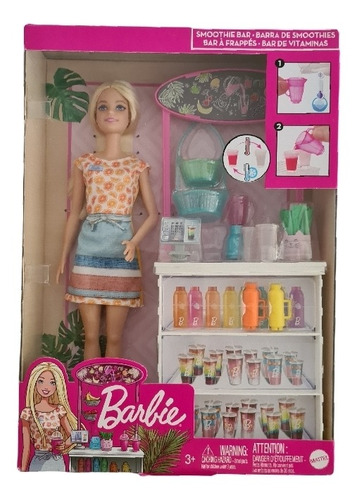 Muñeca Barbie Barra De Smoothies
