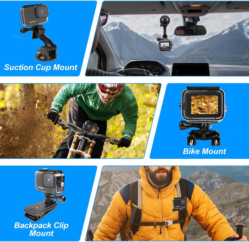 Kuptone Paquete De Accesorios 52 En 1 Para Gopro Hero 11/gop