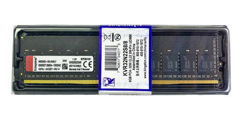  Memoria Ram Ddr4 8gb Kingston 3200mhz Pc