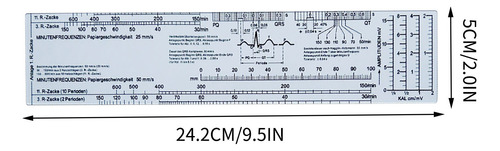 Regla De Bolsillo Ekg Calipers