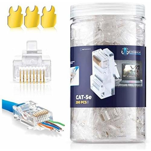 Rj45/jar - Conectores Modulares, 200 Unidades Cat5/5e.