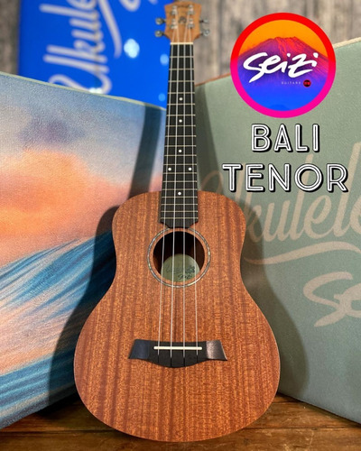 Ukulele Seizi Bali Tenor Elétrico Sapele