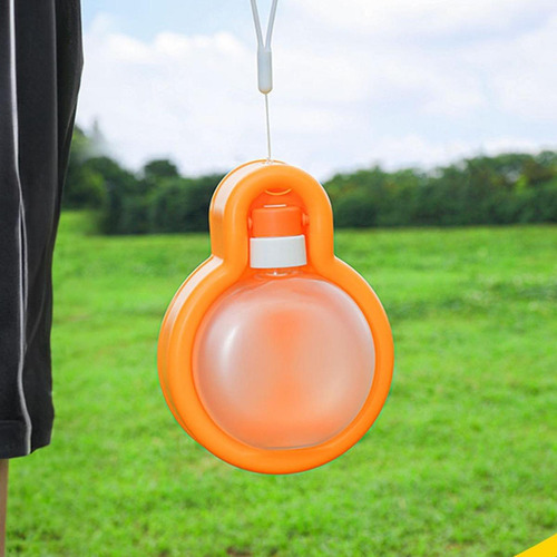 2 Botellas De Agua Plegables Para Perros Y Mascotas, Naranja