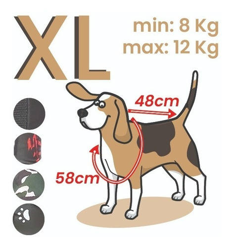 Imagen 3 de 4 de Mochila Para Perros Mochichunis Talle Xl