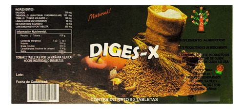 Diges-x Combate La Indigestión Y Atonía Gastrointestinal