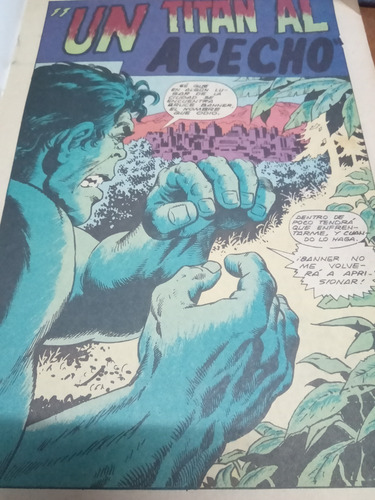 Cómic El Hombre Increíble Hulk Núm 4 , Marvel Chile, 1978. (Usado)