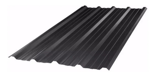 Chapa Color Negra Trapezoidal Siderar C.25 X 5,00mts