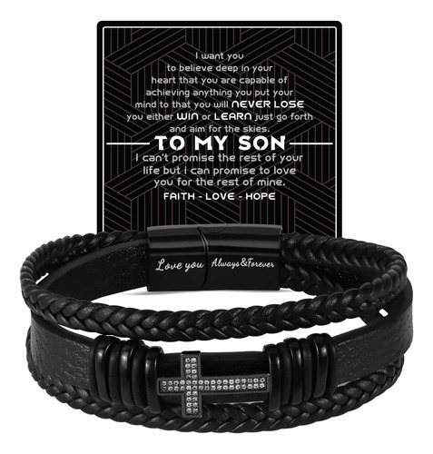 Gift4u Regalos De Cumpleaños Para Hijo, Para Mi Hijo Pulsera
