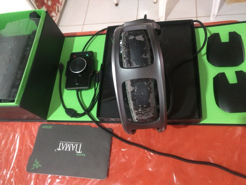 Kit Razer Tiamat 7.1 V1 Mais Teclado Deathstalker Exper