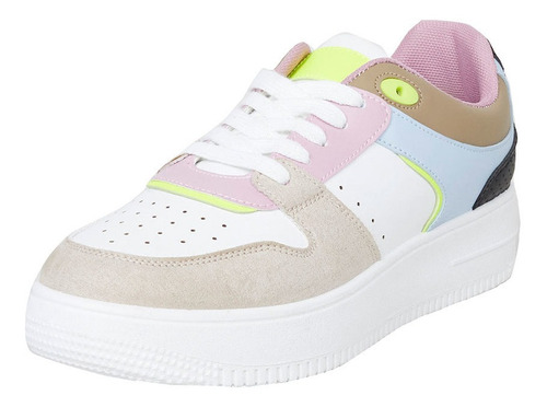 Imagen 1 de 4 de Zapatilla Plataforma Caña Baja Blanco - Mujer Corona