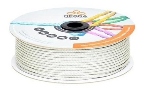 Corda Trançada Branca 3mm-400m - Regra