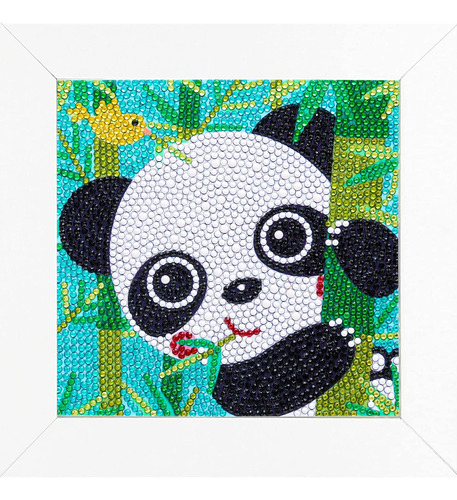 Kits Pintura Diamante Panda 5d Para Niño Diy Partir 6 Año
