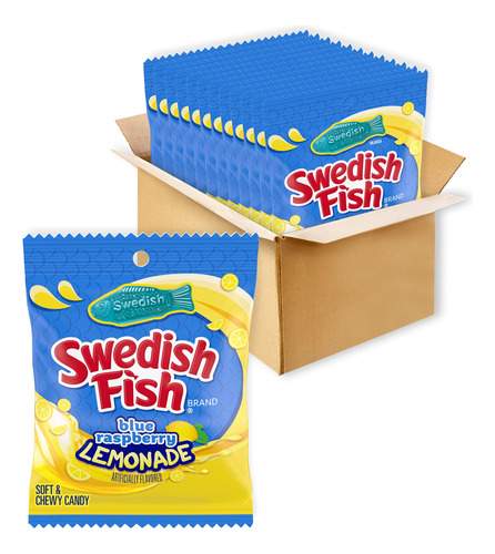 Swedish Fish Caramelo Suave Y Masticable De Limonada De Fram