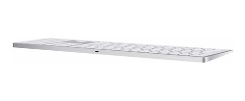 Teclado Apple Magic Keyboard con teclado numérico QWERTY inglés US color blanco