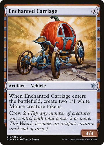 Carta Magic Enchanted Carriage Throne Of Eldraine Mtg