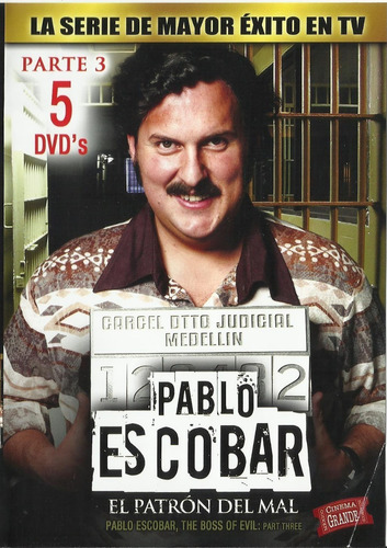 Pablo Escobar, El Patrón Del Mal Parte 3 Dvd Serie Nuevo