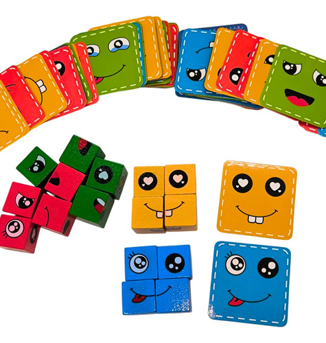Juego Lógico De Caras Locas Y Emociones