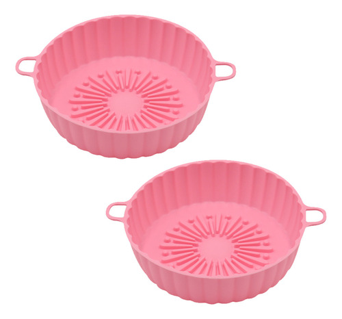 M Molde Para Hornear De Silicona Para Freidora De Aire 2 Pcs