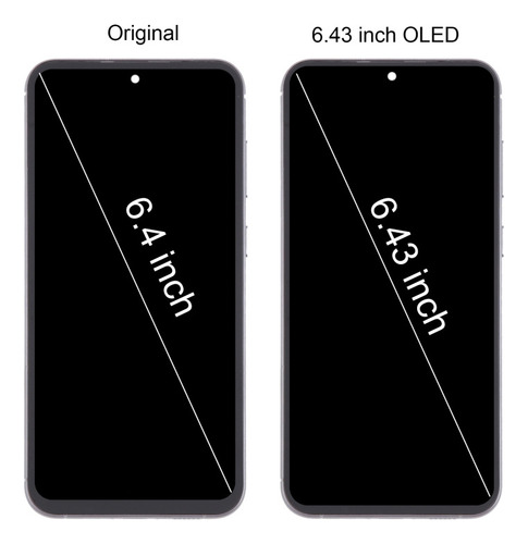 Zc Pantalla Oled Negra Con Marco Para Samsung Galaxy S23 Fe