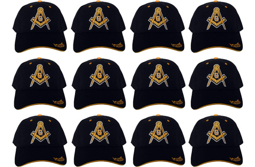 Black Duck Brand Freemason Béisbol Ajustable Bordado En 3d (