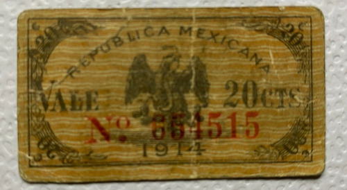 Bilimbique Gobierno Provisional Mexico 20 Cen Transitorio F