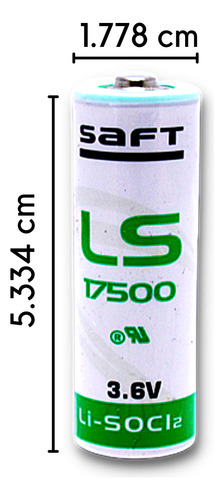 Pila Batería Saft Ls17500 Tipo Aa 3.6v 3.6ah Plc Cnc