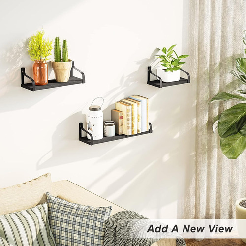 Juego De 3 Estantes Flotantes Para Pared Sala Baño Y Cocina