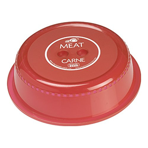 Funda Para Platos De Microondas De Color Rojo Carne, Apta Pa