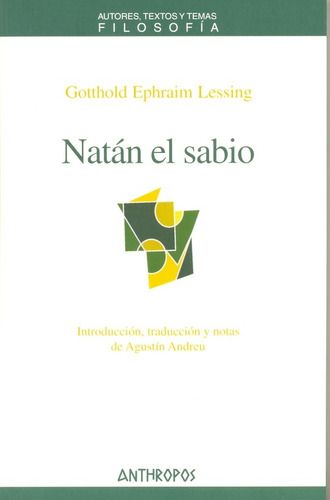 Natán El Sabio, Gotthold Lessing, Anthropos