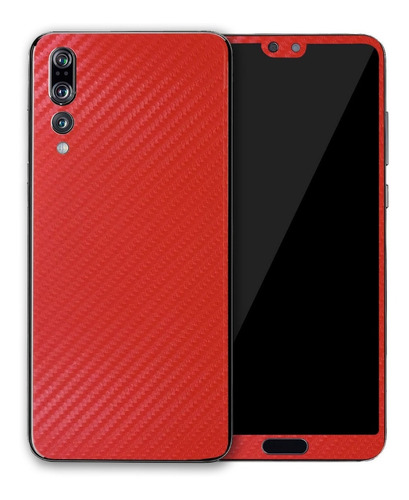 Capa Anti Shock Carbon Fiber Huawei P20 Pro Pelicula Vidro