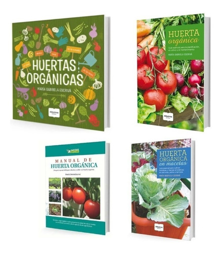 Kit Huertas Organicas + Macetas + Manual - Gabriela Escriva