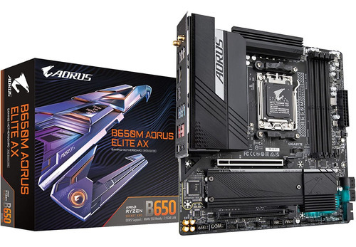 Gigabyte B650m Aorus Elite Ax - Amd - Am5 Color Black Black