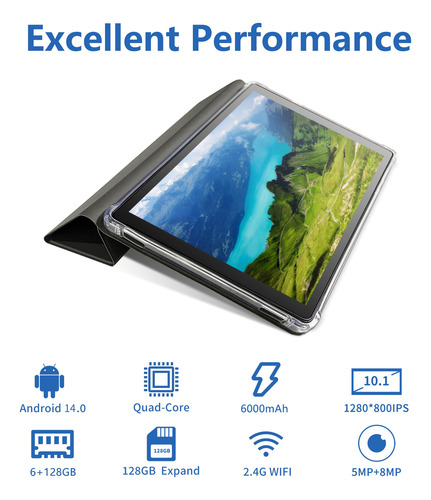Tableta Byybuo Android 14 101 128gb 6gb Ram