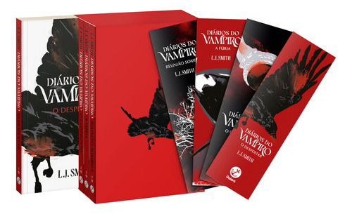 Box Diários do Vampiro, de L.J Smith. Editora Galera, capa mole em português