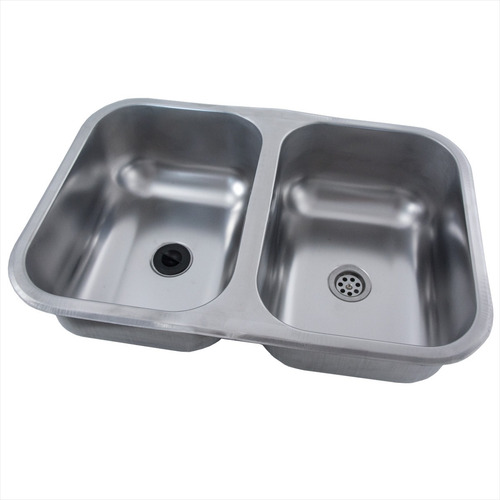 Pileta Bacha Cocina Doble Acero Inox 56 X 37 X 13 Dh56