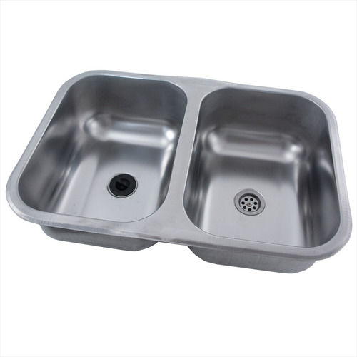 Pileta Bacha Cocina Doble Acero Inox 56 X 37 X 13 Dh56