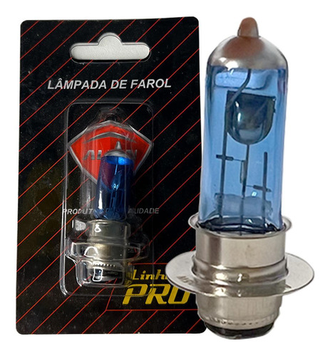 Lâmpada Farol Moto M5 12v 35/35w Super Branca Biz Pop Bros