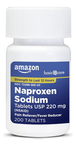 Basic Care Tabletas De Naproxeno Sódico 200u Como Aleve