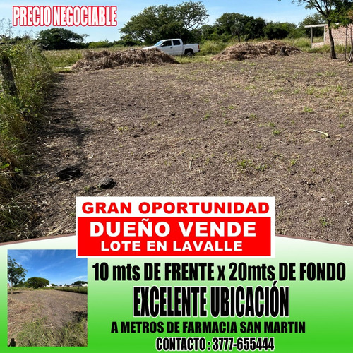 Lote 10m Frente X 20 M Fondo